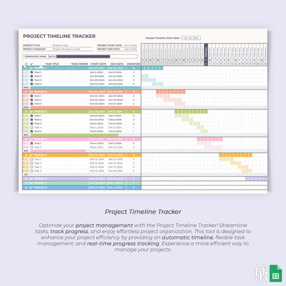 Project Timeline Tracker