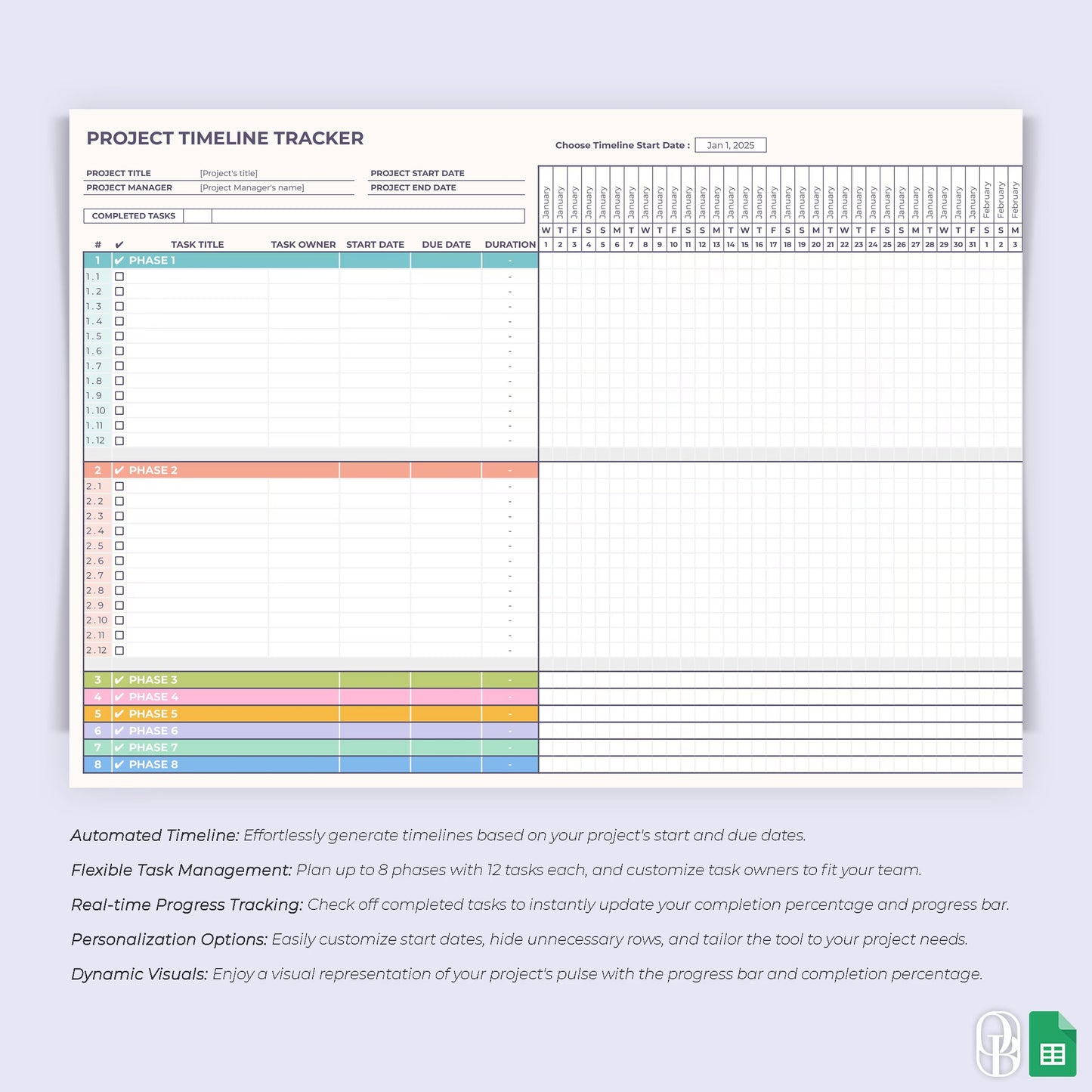 Project Timeline Tracker