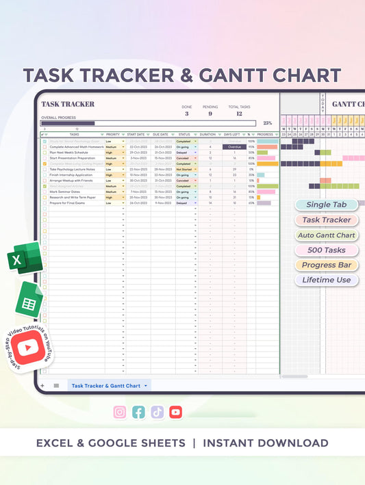 Task Tracker & Gantt Chart